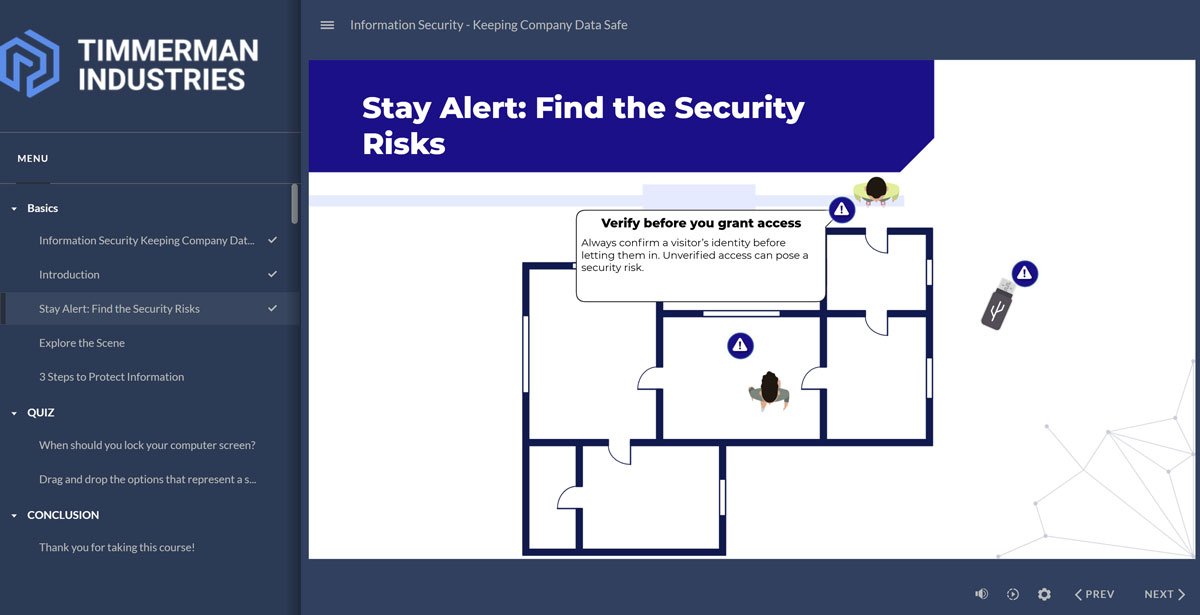 Information Security Training Course - Screen 3