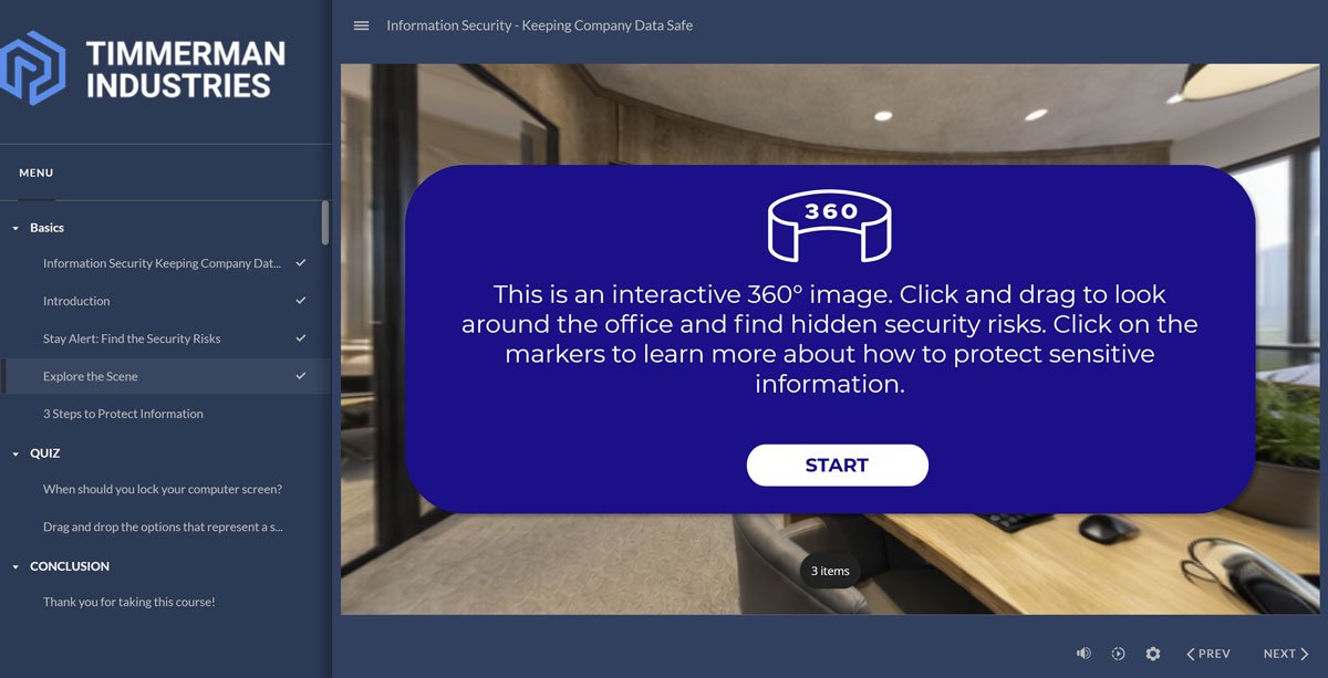 Information Security Training Course - Screen 4