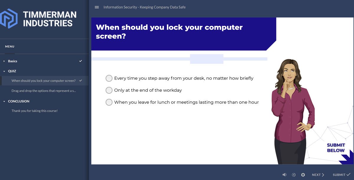 Information Security Training Course - Screen 5